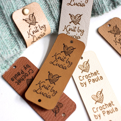 Custom Name tags for Crochet and Knitted items - 2.5x1"