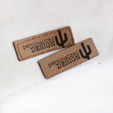 Faux Leather Garment Tags