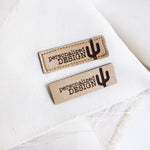 Faux Leather Garment Tags
