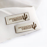 Faux Leather Garment Tags
