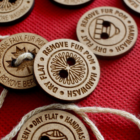 Pom Pom Name Tags
