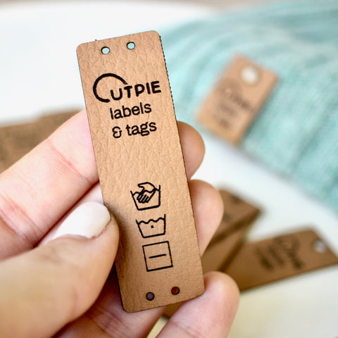 Cinnamon Leather Labels