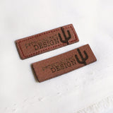Faux Leather Garment Tags