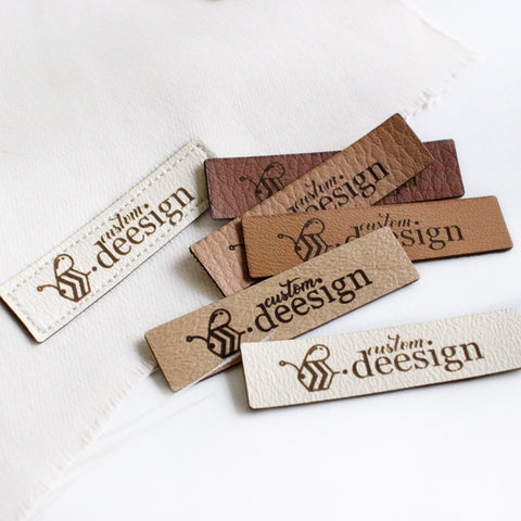 Leather Tags for Knitting