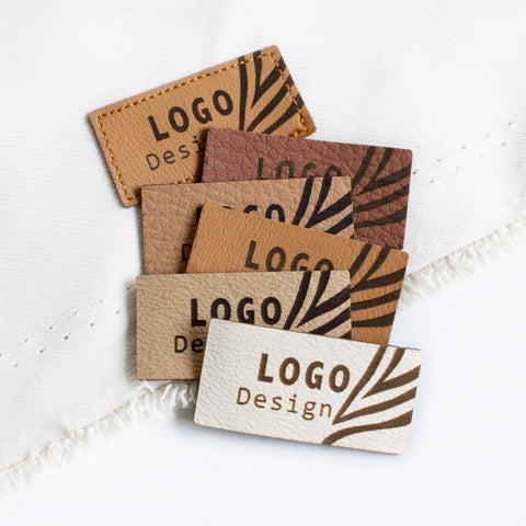 Custom Faux Leather Tags